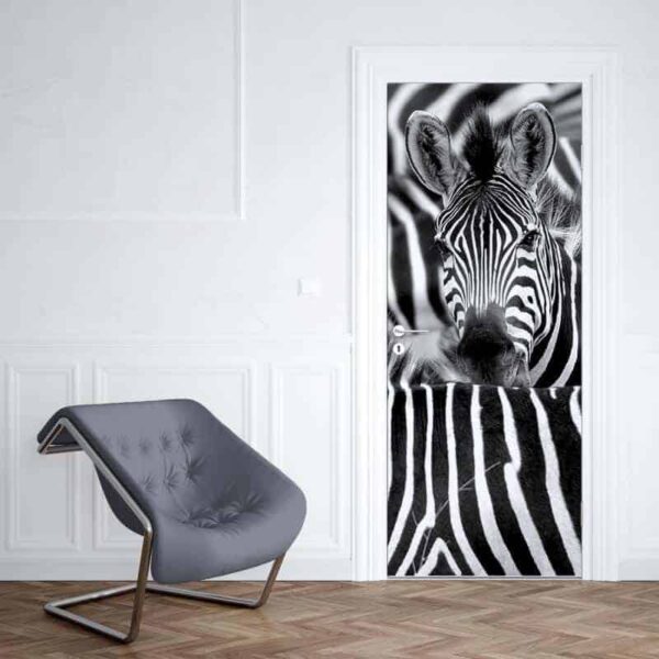 Deursticker Zebra