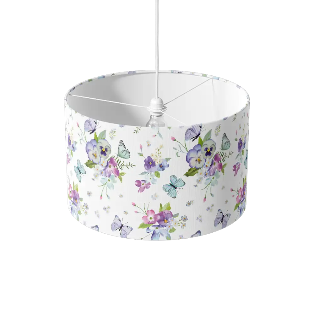 Lampenkap Vrolijk bloemen patroon hangend
