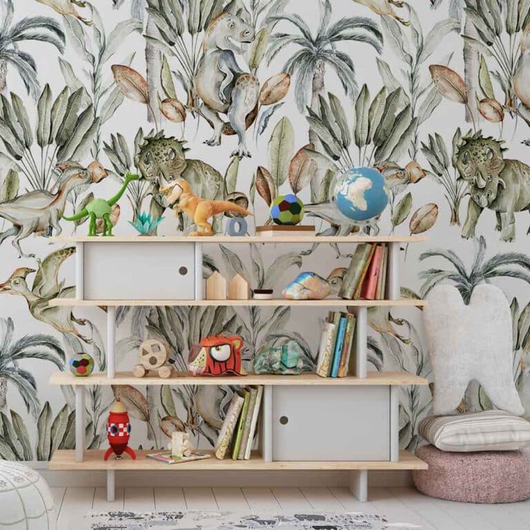 Kinderbehang Dino's in de jungle