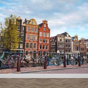 Fotobehang Amsterdams stadsgezicht