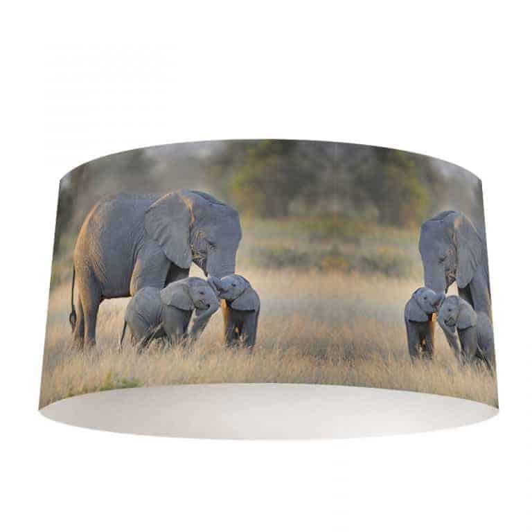 Lampenkap Olifanten familie