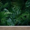 Fotobehang Groene jungle bladeren