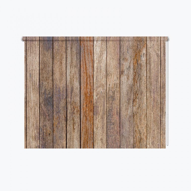 Rolgordijn hout patroon antiek 2