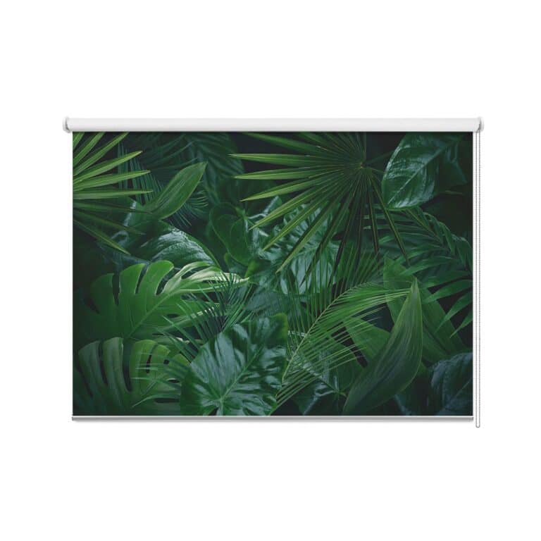 ROLGORDIJN groene jungle bladeren