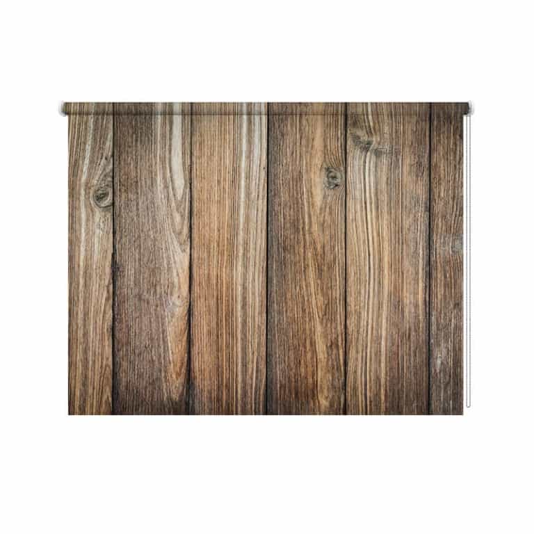 Rolgordijn Bruine planken