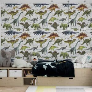 Kinderbehang Dinosaurussen patroon
