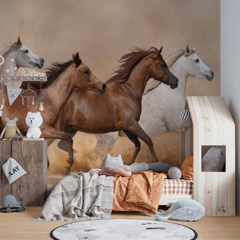 Fotobehang Wilde paarden