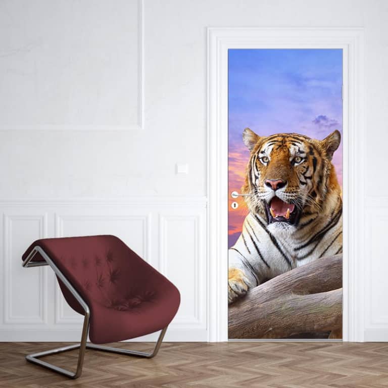 Deursticker Bengaalse tijger