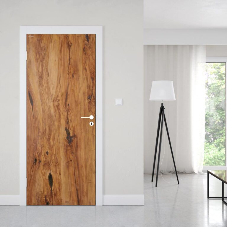 Deursticker Eiken hout paneel