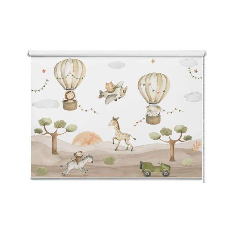 Rolgordijn Leuke dieren in actie