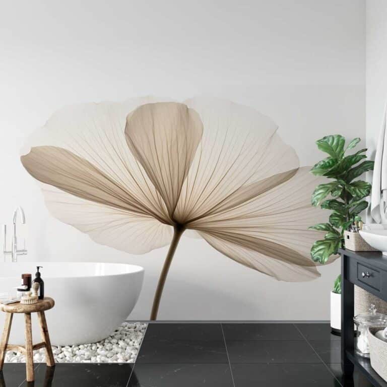 Badkamer behang Bloem in detail