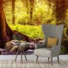 Fotobehang Beekje in het bos