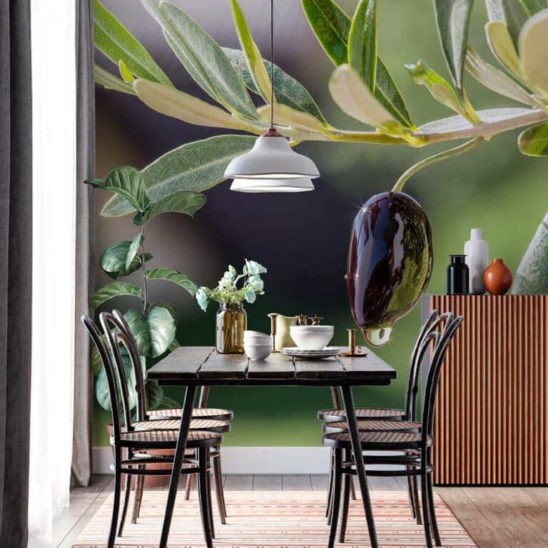 Fotobehang Olijf in het groen - keukenbehang - behang voor keuken