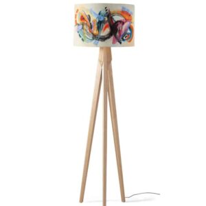 Lampenkap fire ice gekleurd