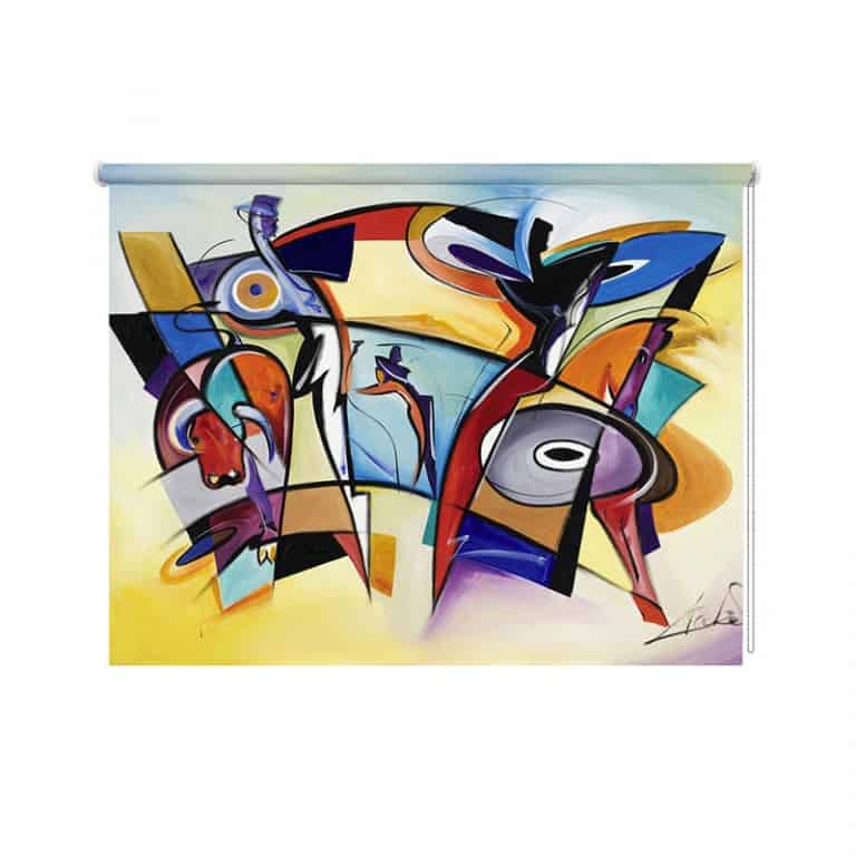 Rolgordijn Corrida abstract