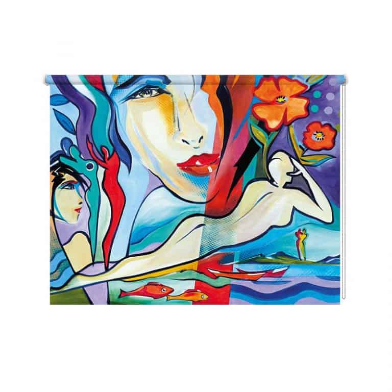 Rolgordijn Flower Power AG