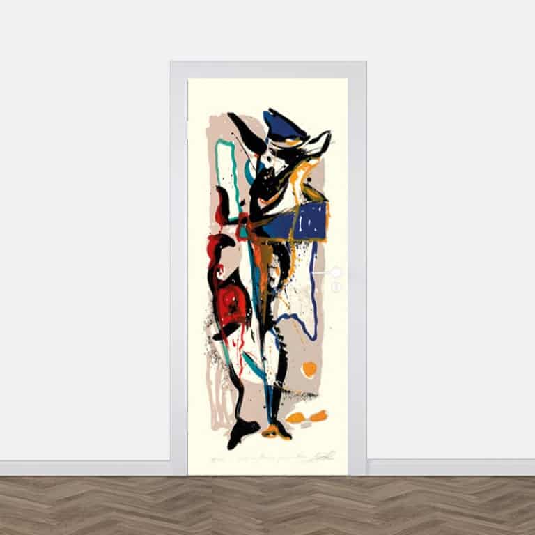 Deursticker artistic creature