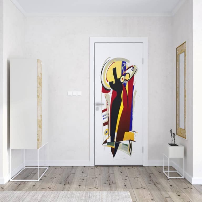 Deursticker Modern composition