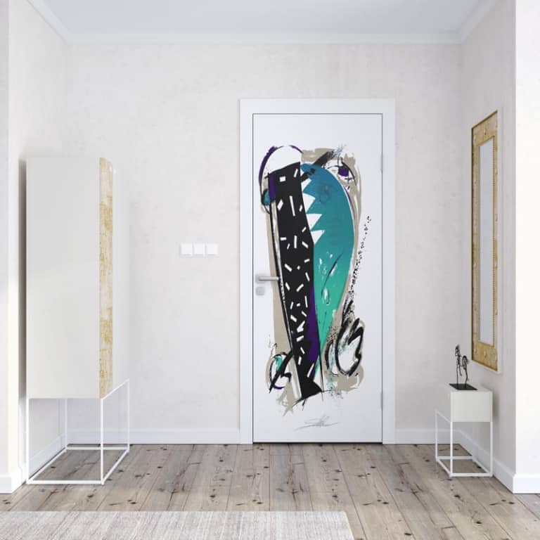 Deursticker Modern jungle