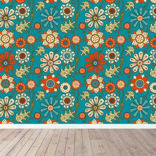 Patroon behang - retro behang