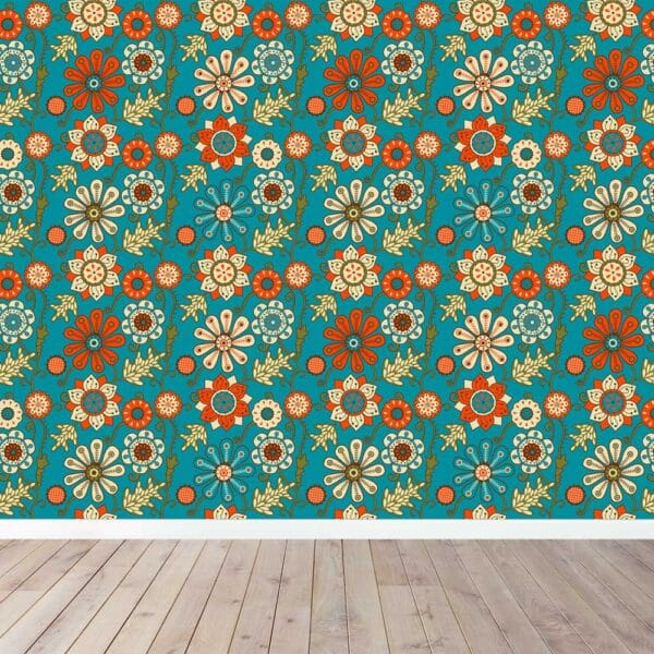 Patroon behang - retro behang