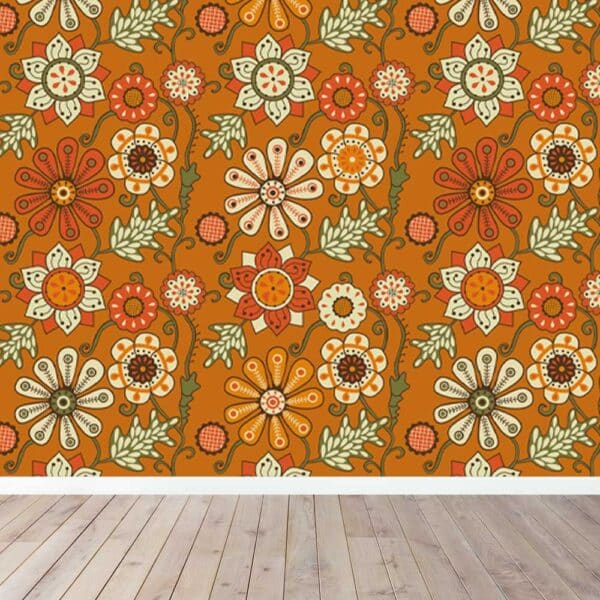 Patroon behang - retro behang