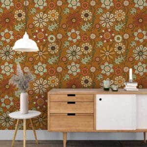 Patroon behang - retro behang