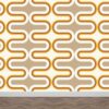 Fotobehang Retro bogen patroon beige bruin