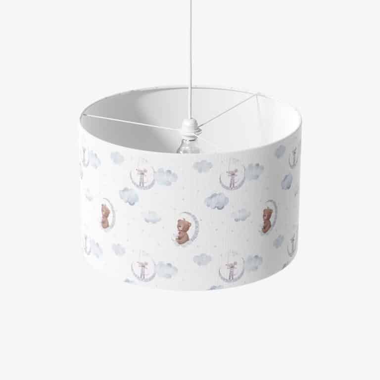 Lampenkap Beertje en muisjes op wolkjes