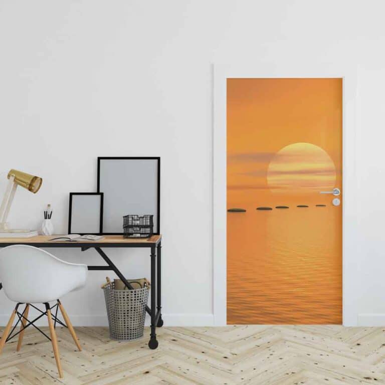 Deursticker Zen uitzicht