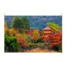 Tuinposter Wandelen in Japanse tuin
