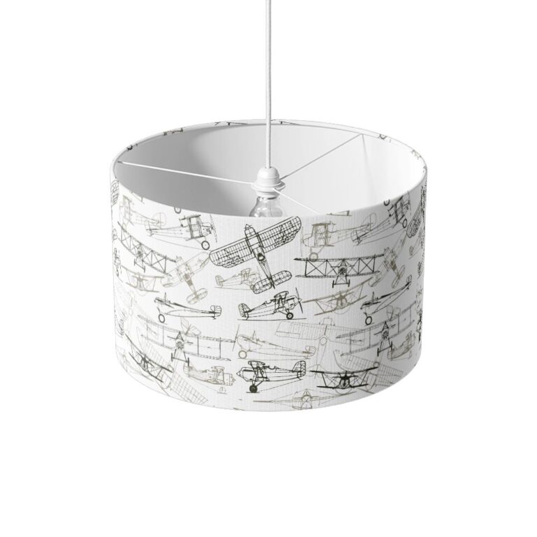 Lampenkap Vintage vliegtuigen