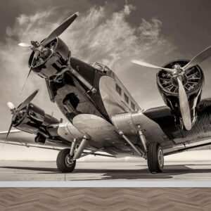Fotobehang Vintage propeller vliegtuig