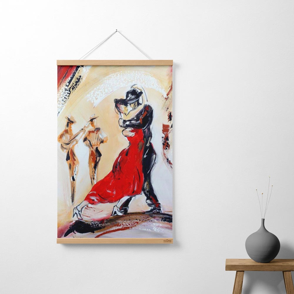 Wanddoek Sound of tango