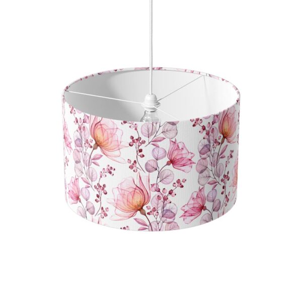 Lampenkap Bloemen in detail roze