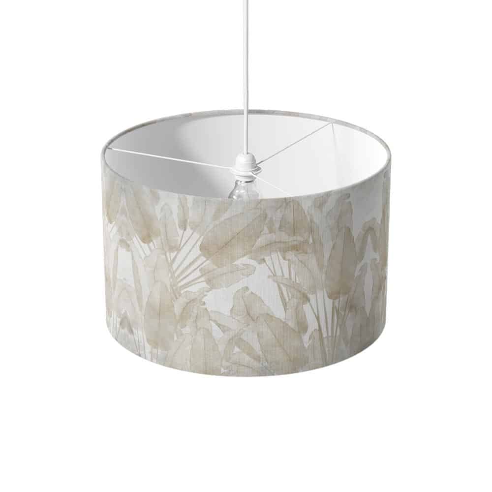 Lampenkap Bladeren in taupe