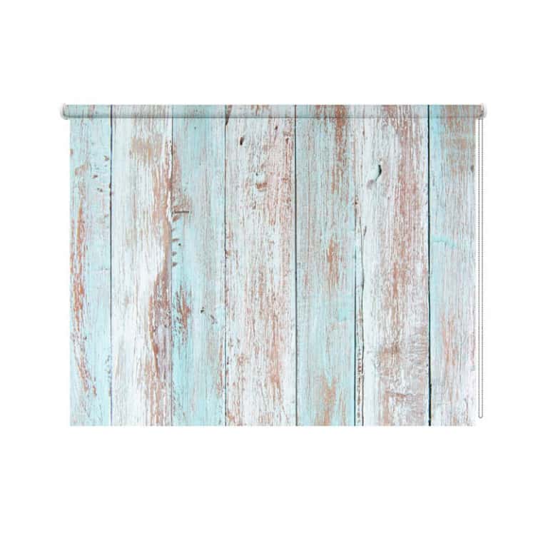 Rolgordijn Steigerhout blauw