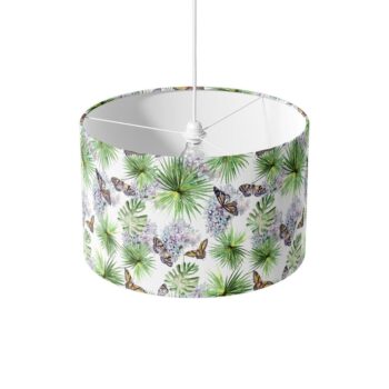 Lampenkap Vlinders en bladeren aquarel