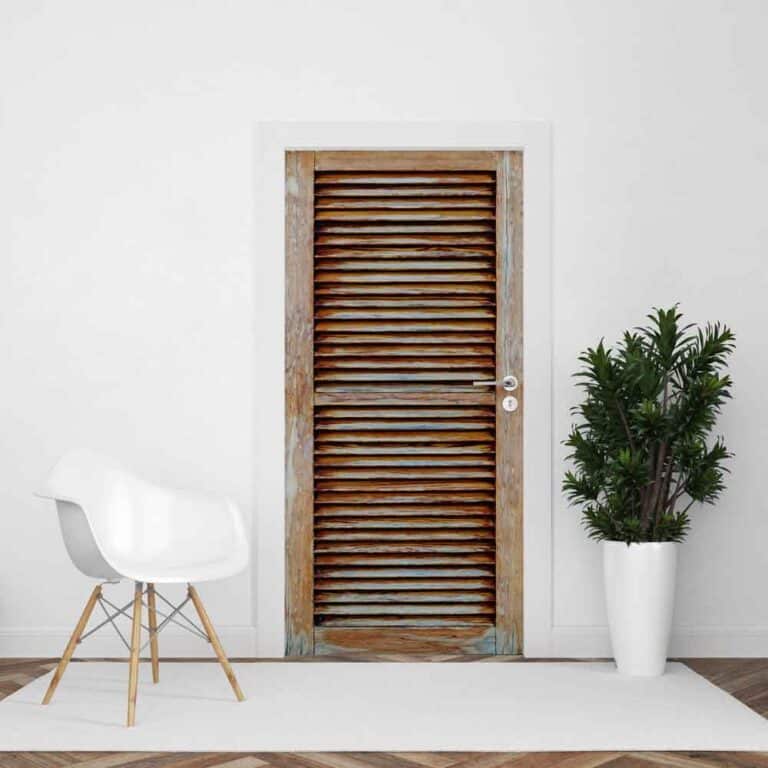 Deursticker Louvre oud bruin