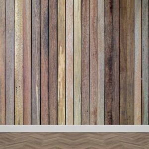 Fotobehang houten planken in bruintinten
