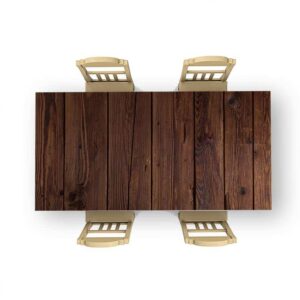 Tafelsticker Donkerbruine houten planken