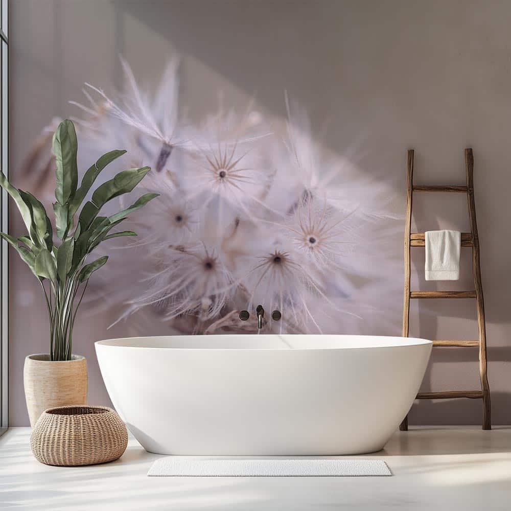 Badkamer behang Blaasbloem in detail