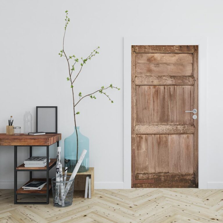 deursticker oude staldeur bruin