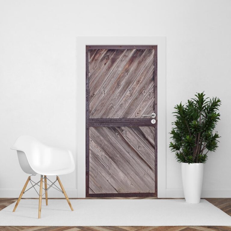Deursticker Staldeur donkerbruin