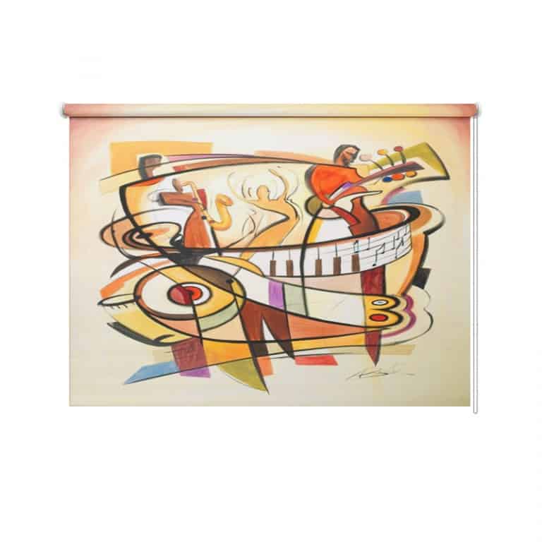 Rolgordijn Play music