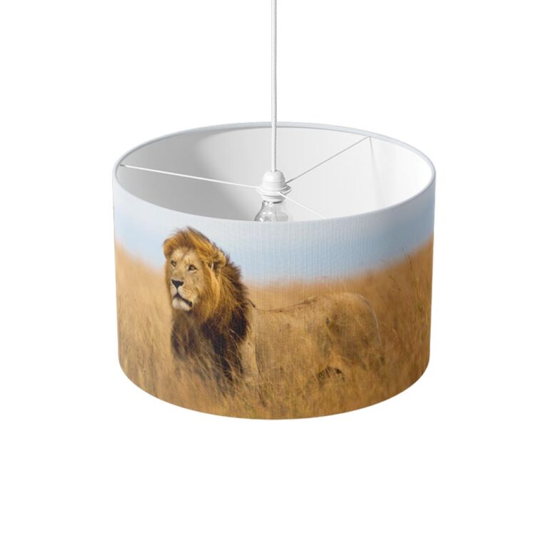 Lampenkap Leeuw dichtbij