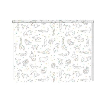 Rolgordijn Baby dieren patroon
