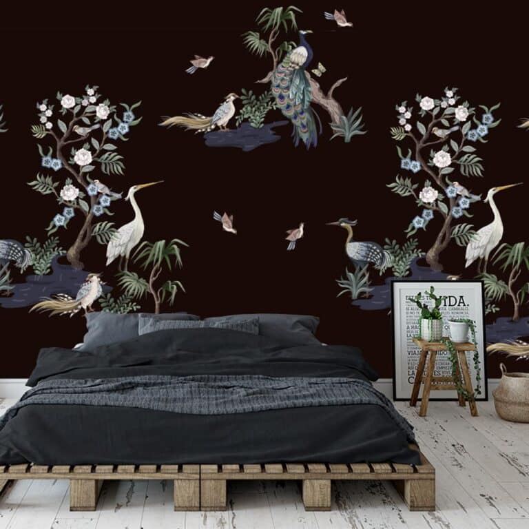 Fotobehang Orientaals botanisch patroon