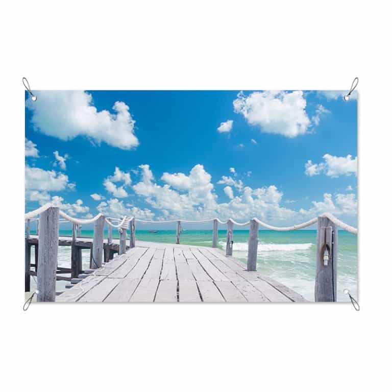 Tuinposter Vakantie op de steiger