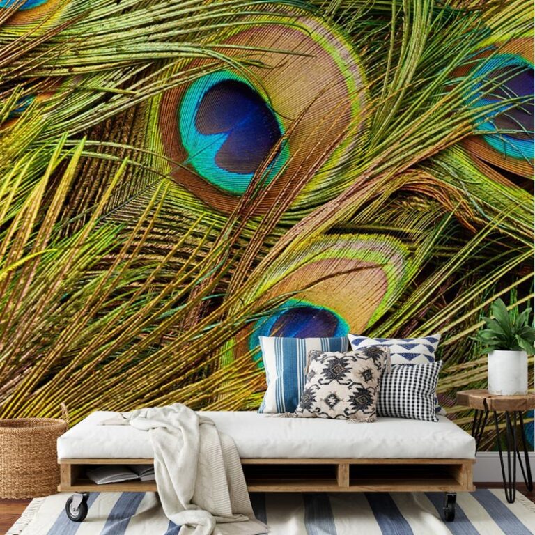 Fotobehang Pauwenveren